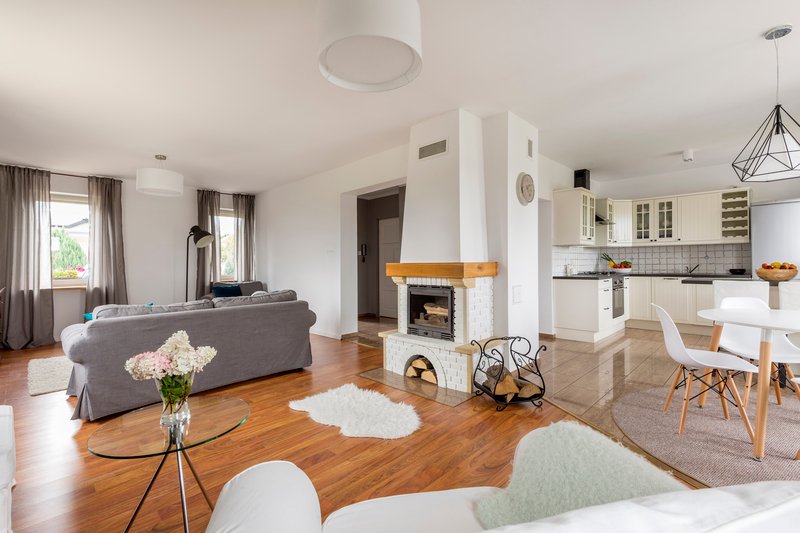 Casa amplia luminosas con chimenea en venta en Puebla